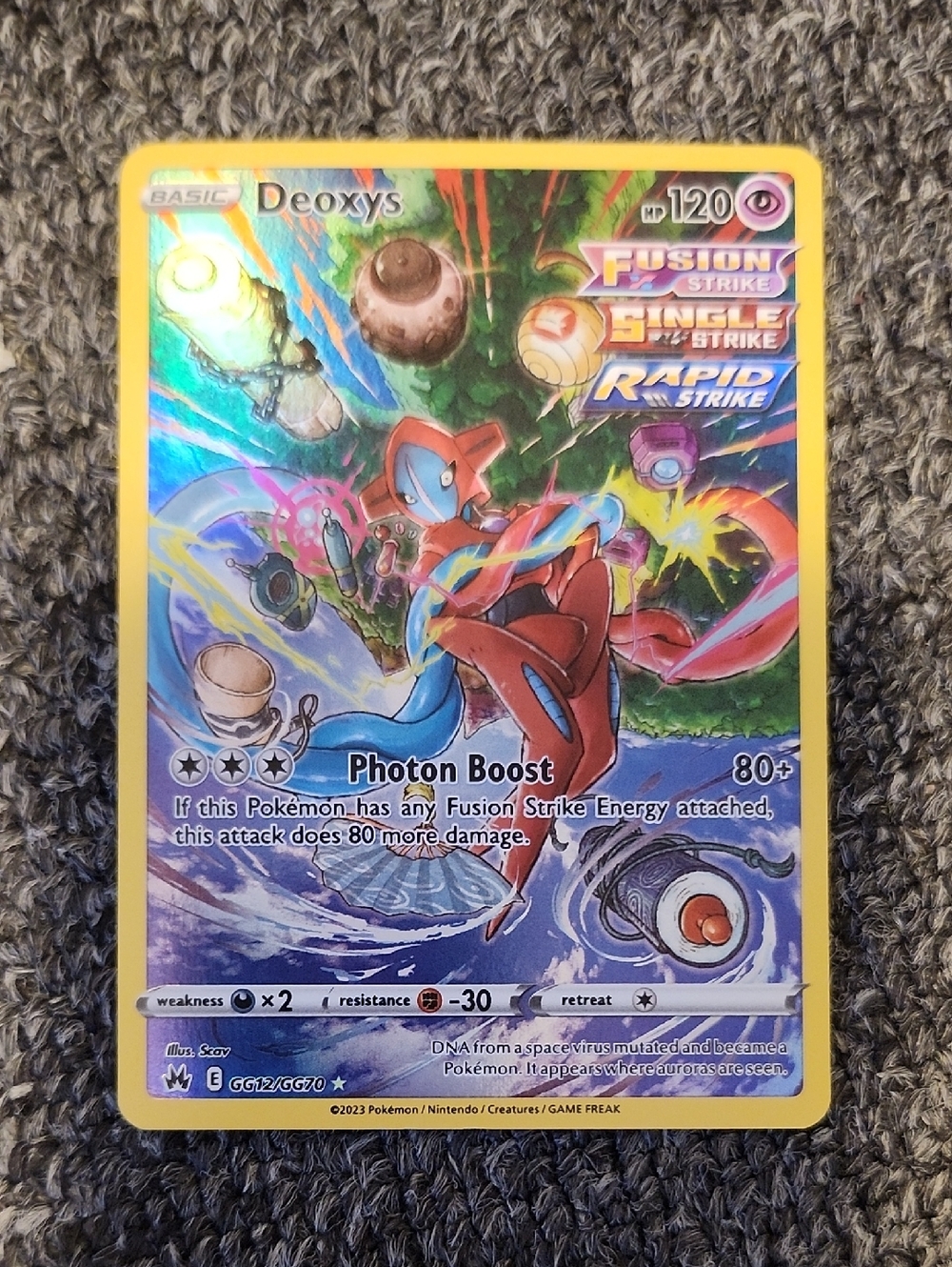 Deoxys Card Full Art Pokemon Ungraded Card